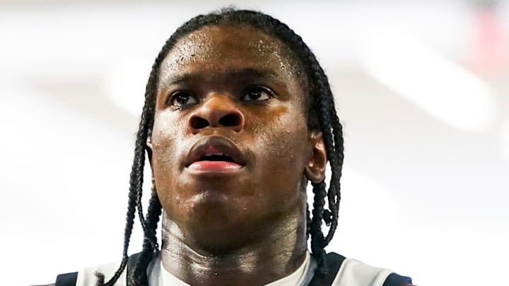 Paul VI Panthers guard Jordan Smith (23) prepares to shoot free throws during the third quarter of the City of Palms Classic first round game against the Garfield Heights Bulldogs at Suncoast Credit Union Arena in Fort Myers, Fla., on Thursday, Dec. 18, 2025.