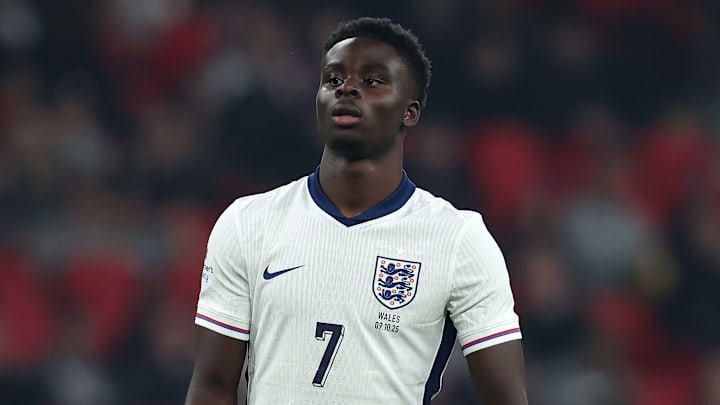 Bukayo Saka was on target in England’s win over Wales. Bukayo Saka was on target in England’s win over Wales.