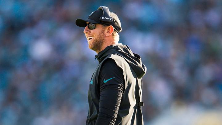 Nov 16, 2025; Jacksonville, Florida, USA; Jacksonville Jaguars head coach Liam Coen reacts to a play against the Los Angeles Chargers \d31\ at EverBank Stadium. Mandatory Credit: Morgan Tencza-Imagn Images Nov 16, 2025; Jacksonville, Florida, USA; Jacksonville Jaguars head coach Liam Coen reacts to a play against the Los Angeles Chargers \d31\ at EverBank Stadium. Mandatory Credit: Morgan Tencza-Imagn Images
