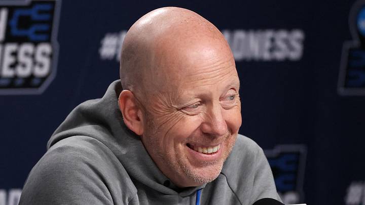 Mar 19, 2026; Philadelphia, PA, USA; UCLA Bruins head coach Mick Cronin speaks with the media before a practice session ahead of the first round of the men's 2026 NCAA Tournament at Xfinity Mobile Arena. Mandatory Credit: Bill Streicher-Imagn Images Mar 19, 2026; Philadelphia, PA, USA; UCLA Bruins head coach Mick Cronin speaks with the media before a practice session ahead of the first round of the men's 2026 NCAA Tournament at Xfinity Mobile Arena. Mandatory Credit: Bill Streicher-Imagn Images