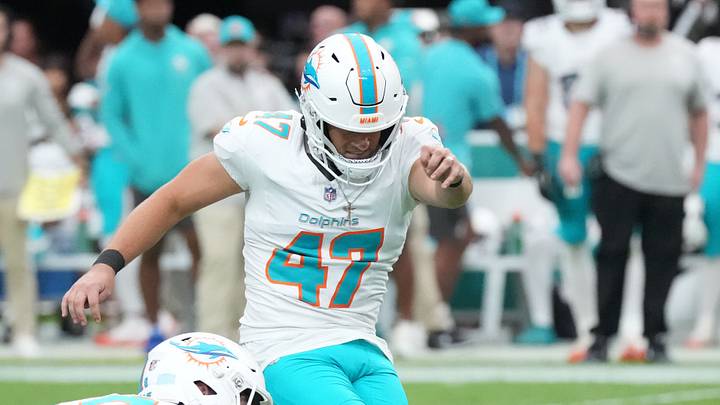 Miami Dolphins kicker Riley Patterson Miami Dolphins kicker Riley Patterson