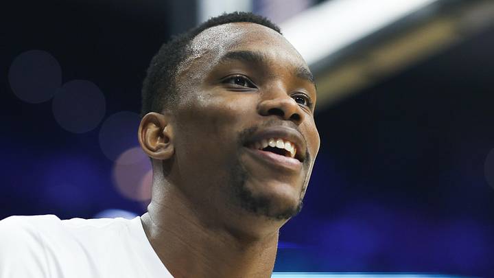 Mar 20, 2026; Philadelphia, PA, USA; Virginia Cavaliers center Ugonna Onyenso (33) : Bill Streicher-Imagn Images