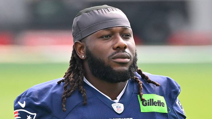 Jul 28, 2026; Foxborough, MA, USA; New England Patriots linebacker Jesse Luketa (42) walks to practice for training camp at Gillette Stadium. Mandatory Credit: Eric Canha-Imagn Images