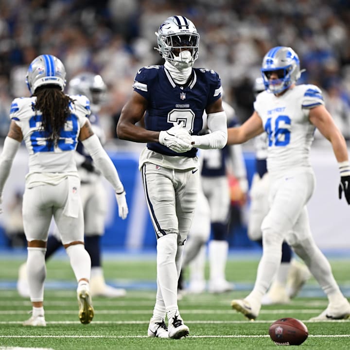Dallas Cowboys wide receiver George Pickens during the first half against the Detroit Lions at Ford Field. 