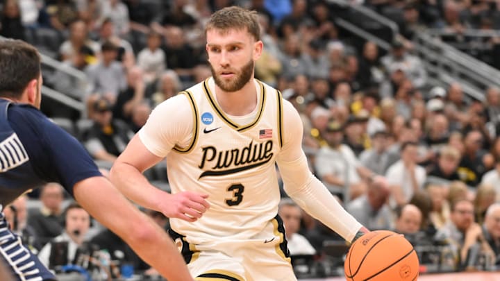 Purdue Boilermakers guard Braden Smith (3) drives to the basket. Purdue Boilermakers guard Braden Smith (3) drives to the basket.