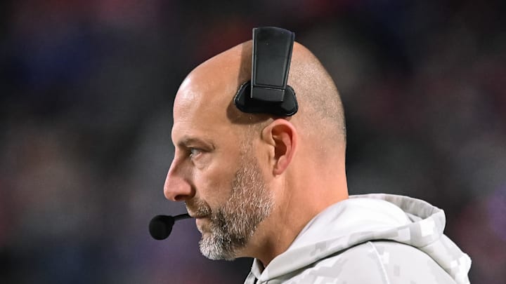 Kansas City Chiefs offensive coordinator Matt Nagy on the sidelines.