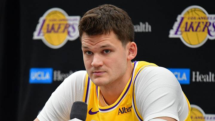 Sep 28, 2026; El Segundo, CA, USA; Los Angeles Lakers player Walker Kessler (14) during media day at UCLA Health Training Center. Mandatory Credit: Gary A. Vasquez-Imagn Images Sep 28, 2026; El Segundo, CA, USA; Los Angeles Lakers player Walker Kessler (14) during media day at UCLA Health Training Center. Mandatory Credit: Gary A. Vasquez-Imagn Images