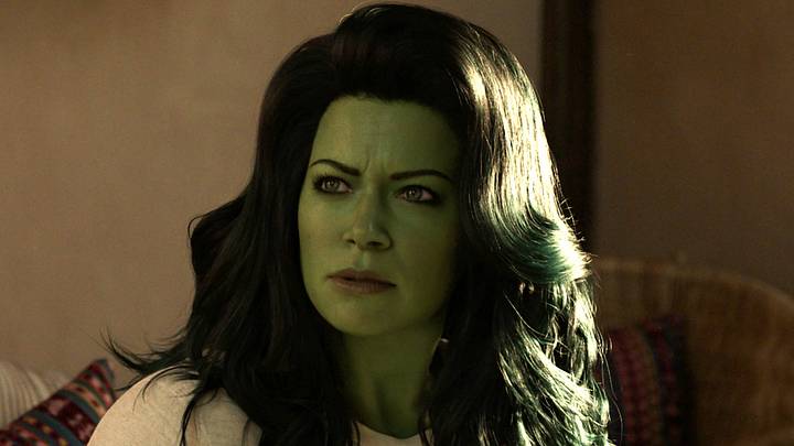 Tatiana Maslany as Jennifer "Jen" Walters/She-Hulk in Marvel Studios' She-Hulk: Attorney at Law, exclusively on Disney+.