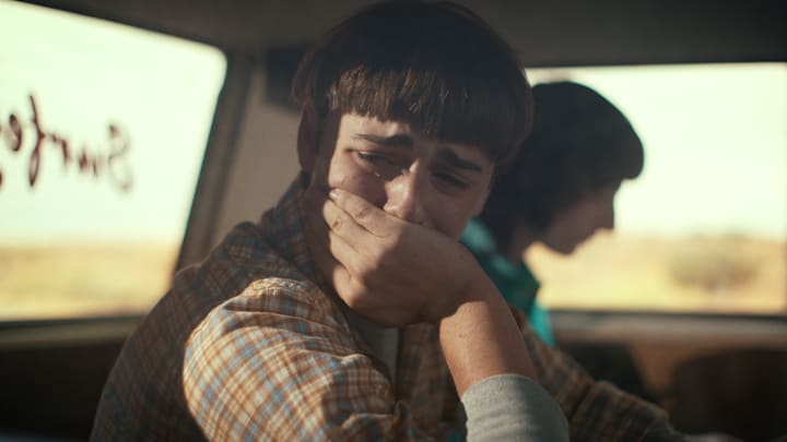 STRANGER THINGS. (L to R) Noah Schnapp as Will Byers and Finn Wolfhard as Mike Wheeler in STRANGER THINGS