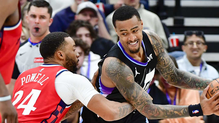 Next time Norman Powell and John Collins encounter one another, it won't be in these uniforms. Next time Norman Powell and John Collins encounter one another, it won't be in these uniforms.