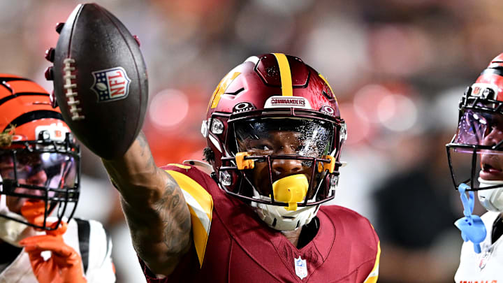 Washington Commanders wide receiver Jaylin Lane Washington Commanders wide receiver Jaylin Lane