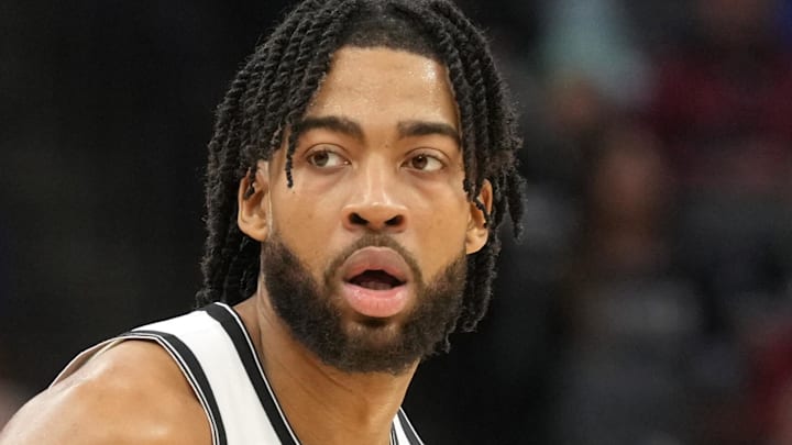 Nov 24, 2024; Sacramento, California, USA; Brooklyn Nets forward Trendon Watford (9) dribbles against the Sacramento Kings during the second quarter at Golden 1 Center. Mandatory Credit: Darren Yamashita-Imagn Images