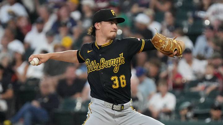 Sep 8, 2026; Chicago, Illinois, USA; Pittsburgh Pirates pitcher Bubba Chandler (36) throws the ball against the Chicago White Sox during the first inning at Rate Field. Mandatory Credit: David Banks-Imagn Images Sep 8, 2026; Chicago, Illinois, USA; Pittsburgh Pirates pitcher Bubba Chandler (36) throws the ball against the Chicago White Sox during the first inning at Rate Field. Mandatory Credit: David Banks-Imagn Images