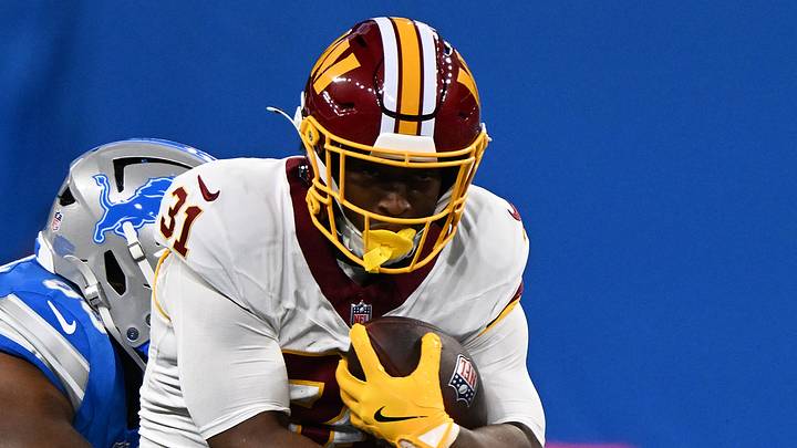 Washington Commanders running back Kaytron Allen Washington Commanders running back Kaytron Allen