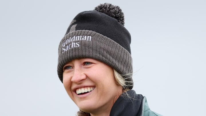 Nelly Korda photographed during Day Four of the AIG Women's Open at St Andrews Old Course