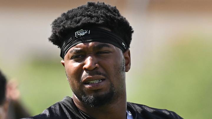 Las Vegas Raiders offensive tackle Charles Grant 