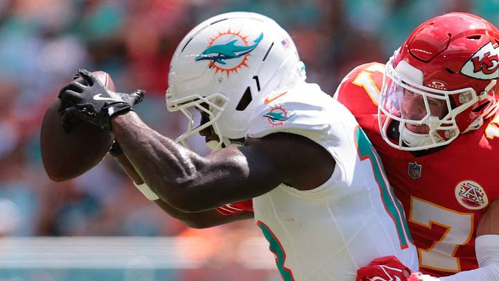 Miami Dolphins wide receiver Chris Bell, Kansas City Chiefs safety Alohi Gilman