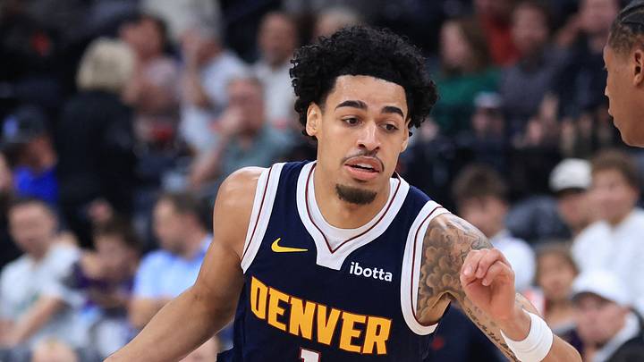 Oct 6, 2026; Salt Lake City, Utah, USA; Denver Nuggets guard Julian Strawther (1) drives against Utah Jazz guard Ace Bailey (19) during the second half at Delta Center. Mandatory Credit: Rob Gray-Imagn Images Oct 6, 2026; Salt Lake City, Utah, USA; Denver Nuggets guard Julian Strawther (1) drives against Utah Jazz guard Ace Bailey (19) during the second half at Delta Center. Mandatory Credit: Rob Gray-Imagn Images