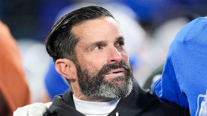 Dec 6, 2025; Charlotte, NC, USA; Duke Blue Devils head coach Manny Diaz looks on after the game against the Virginia Cavaliers during the 2025 ACC Championship game at Bank of America Stadium. Mandatory Credit: Jim Dedmon-Imagn Images