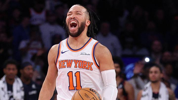 Dec 25, 2025; New York, New York, USA; New York Knicks guard Jalen Brunson (11) reacts during the fourth quarter against the Cleveland Cavaliers at Madison Square Garden. Mandatory Credit: Vincent Carchietta-Imagn Images Dec 25, 2025; New York, New York, USA; New York Knicks guard Jalen Brunson (11) reacts during the fourth quarter against the Cleveland Cavaliers at Madison Square Garden. Mandatory Credit: Vincent Carchietta-Imagn Images
