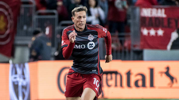 Federico Bernardeschi #10 seen in action during the MLS game...