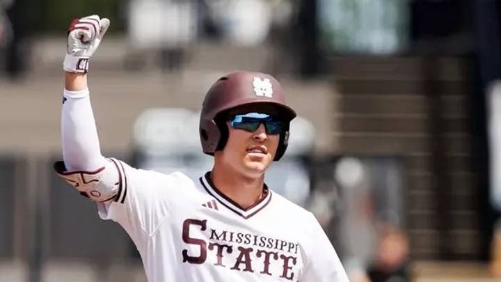 Mississippi State infielder Ace Reese during the game against the Tennessee Volunteers at Dudy Noble Field at Polk-Dement Stadium. Mississippi State infielder Ace Reese during the game against the Tennessee Volunteers at Dudy Noble Field at Polk-Dement Stadium.