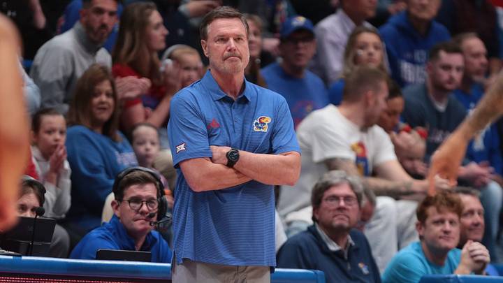Kansas Jayhawks head coach Bill Self watches the game against Pittsburg State Gorillas inside Allen Fieldhouse on Oct. 16, 2026. Kansas Jayhawks head coach Bill Self watches the game against Pittsburg State Gorillas inside Allen Fieldhouse on Oct. 16, 2026.
