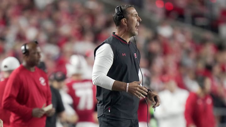 Wisconsin head coach Luke Fickell is shown during the first quarter of their game against Miami (Ohio) Thursday, August 28, 2025 at Camp Randall Stadium in Madison, Wisconsin.