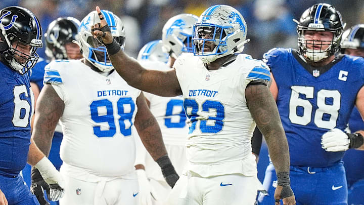 Detroit Lions defensive end Josh Paschal (93).