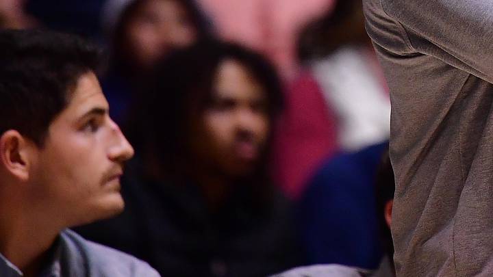 Nov 24, 2022; Anaheim, California, USA; St. Mary's Gaels head coach Randy Bennett watches game action against the Washington Huskies during the first half at Anaheim Convention Center. Mandatory Credit: Gary A. Vasquez-Imagn Images