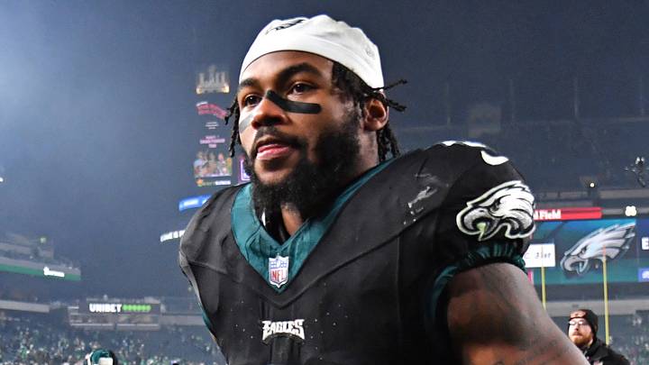 Philadelphia Eagles running back D'Andre Swift Philadelphia Eagles running back D'Andre Swift
