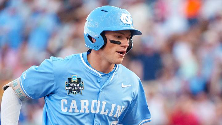 Jun 12, 2026; Omaha, NE, USA; North Carolina Tar Heels center fielder Owen Hull (8) runs the bases after hitting a home run against the Mississippi Rebels during the sixth inning at Charles Schwab Field. Mandatory Credit: Dylan Widger-Imagn Images Jun 12, 2026; Omaha, NE, USA; North Carolina Tar Heels center fielder Owen Hull (8) runs the bases after hitting a home run against the Mississippi Rebels during the sixth inning at Charles Schwab Field. Mandatory Credit: Dylan Widger-Imagn Images