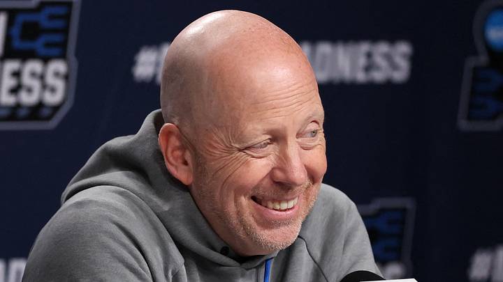 Mar 19, 2026; Philadelphia, PA, USA; UCLA Bruins head coach Mick Cronin speaks with the media before a practice session ahead of the first round of the men's 2026 NCAA Tournament at Xfinity Mobile Arena. Mandatory Credit: Bill Streicher-Imagn Images Mar 19, 2026; Philadelphia, PA, USA; UCLA Bruins head coach Mick Cronin speaks with the media before a practice session ahead of the first round of the men's 2026 NCAA Tournament at Xfinity Mobile Arena. Mandatory Credit: Bill Streicher-Imagn Images