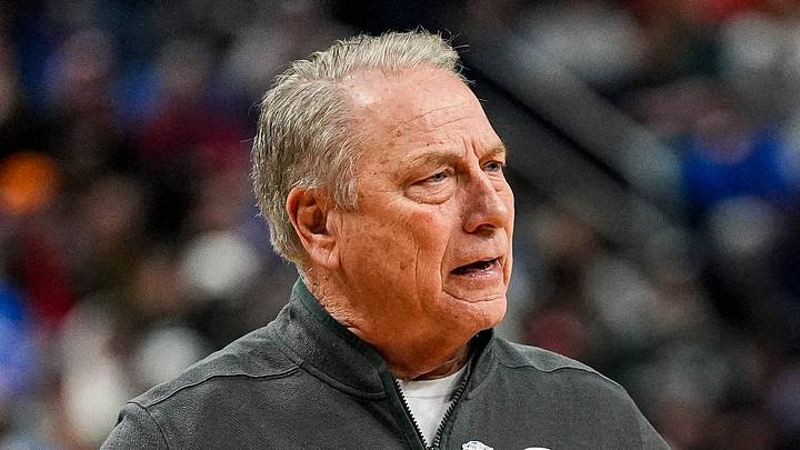 Michigan State head coach Tom Izzo reacts to a call during the first half of NCAA Tournament First Round against North Dakota State at KeyBank Center in Buffalo on Thursday, March 19, 2026. Michigan State head coach Tom Izzo reacts to a call during the first half of NCAA Tournament First Round against North Dakota State at KeyBank Center in Buffalo on Thursday, March 19, 2026.