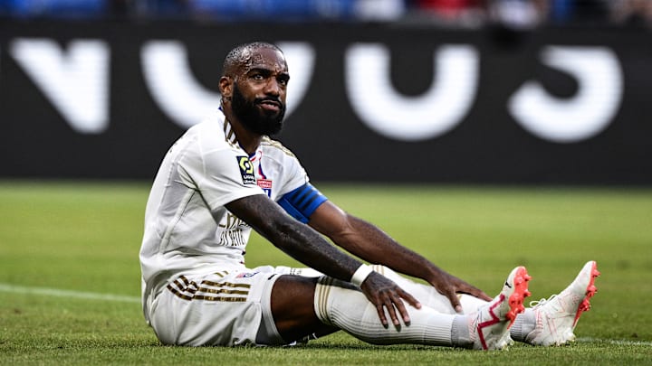 Alexandre Lacazette lors du match entre l'OL et Montpellier Alexandre Lacazette lors du match entre l'OL et Montpellier