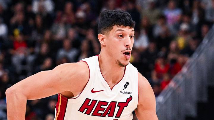 Oct 3, 2026; Quebec City, Quebec, CAN; Miami Heat forward Simone Fontecchio (0) dribbles the ball against the Toronto Raptors during the second quarter at Videotron Centre. Mandatory Credit: David Kirouac-Imagn Images Oct 3, 2026; Quebec City, Quebec, CAN; Miami Heat forward Simone Fontecchio (0) dribbles the ball against the Toronto Raptors during the second quarter at Videotron Centre. Mandatory Credit: David Kirouac-Imagn Images