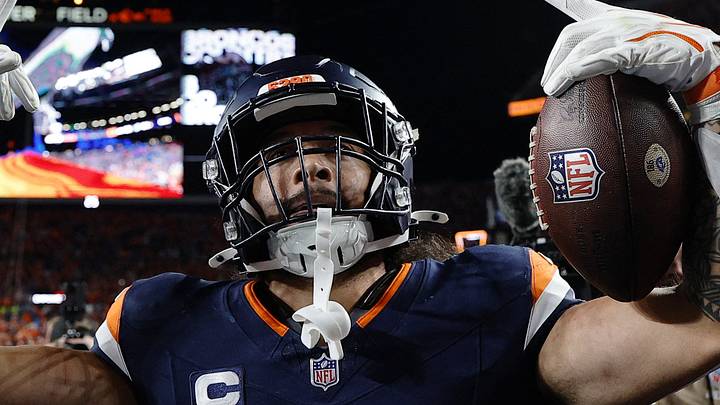 Denver Broncos safety Talanoa Hufanga Denver Broncos safety Talanoa Hufanga