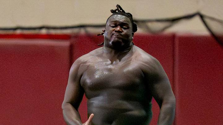 Atlanta Falcons offensive lineman Kam Dewberry