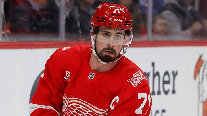 Apr 7, 2026; Detroit, Michigan, USA; Detroit Red Wings center Dylan Larkin (71) skates with the puck in the first period against the Columbus Blue Jackets at Little Caesars Arena. Mandatory Credit: Rick Osentoski-Imagn Images Apr 7, 2026; Detroit, Michigan, USA; Detroit Red Wings center Dylan Larkin (71) skates with the puck in the first period against the Columbus Blue Jackets at Little Caesars Arena. Mandatory Credit: Rick Osentoski-Imagn Images