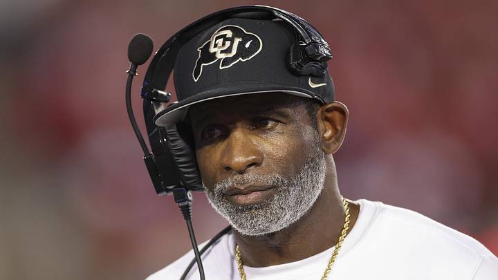 Sep 12, 2025; Houston, Texas, USA; Colorado Buffaloes head coach Deion Sanders looks on from the sideline during the first half against the Houston Cougars at TDECU Stadium. Mandatory Credit: Troy Taormina-Imagn Images Sep 12, 2025; Houston, Texas, USA; Colorado Buffaloes head coach Deion Sanders looks on from the sideline during the first half against the Houston Cougars at TDECU Stadium. Mandatory Credit: Troy Taormina-Imagn Images