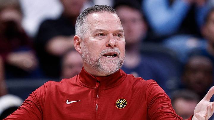 Mar 24, 2025; Denver, Colorado, USA; Denver Nuggets head coach Michael Malone gestures in the third quarter against the Chicago Bulls at Ball Arena. Mandatory Credit: Isaiah J. Downing-Imagn Images Mar 24, 2025; Denver, Colorado, USA; Denver Nuggets head coach Michael Malone gestures in the third quarter against the Chicago Bulls at Ball Arena. Mandatory Credit: Isaiah J. Downing-Imagn Images