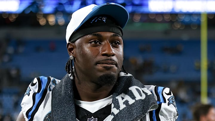 Carolina Panthers wide receiver Xavier Legette