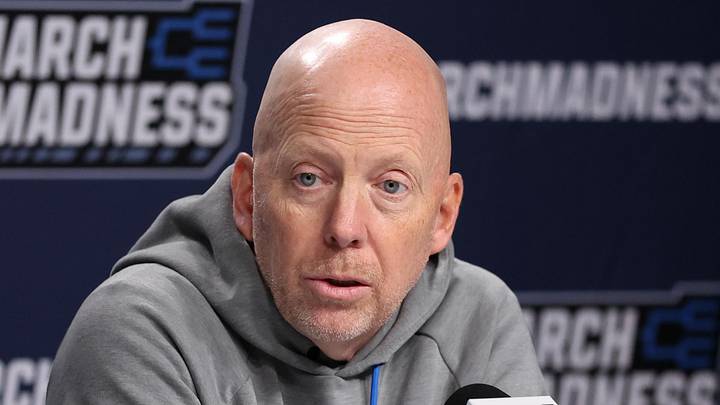 Mar 19, 2026; Philadelphia, PA, USA; UCLA Bruins head coach Mick Cronin speaks with the media before a practice session ahead of the first round of the men's 2026 NCAA Tournament at Xfinity Mobile Arena. Mandatory Credit: Bill Streicher-Imagn Images Mar 19, 2026; Philadelphia, PA, USA; UCLA Bruins head coach Mick Cronin speaks with the media before a practice session ahead of the first round of the men's 2026 NCAA Tournament at Xfinity Mobile Arena. Mandatory Credit: Bill Streicher-Imagn Images