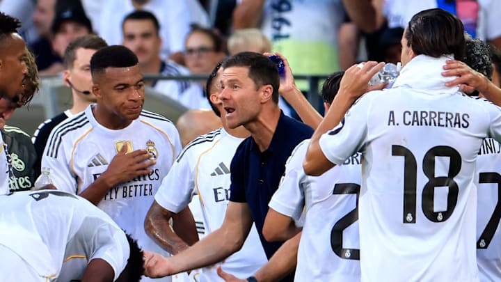 Xabi Alonso (middle) needs more from his attacking players.