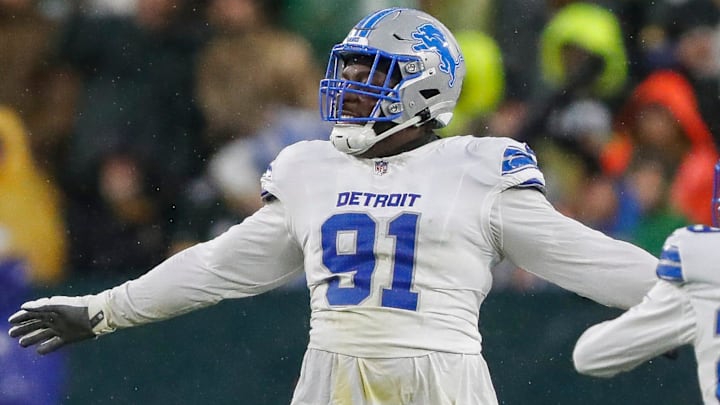 Detroit Lions defensive end Levi Onwuzurike (91).