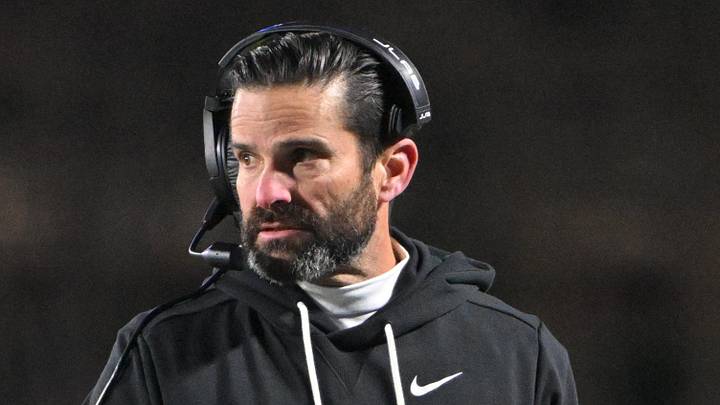 Nov 29, 2025; Durham, North Carolina, USA; Duke Blue Devils head coach Manny Diaz looks on against the Wake Forest Demon Deacons during the fourth quarter at Wallace Wade Stadium. Mandatory Credit: Zachary Taft-Imagn Images Nov 29, 2025; Durham, North Carolina, USA; Duke Blue Devils head coach Manny Diaz looks on against the Wake Forest Demon Deacons during the fourth quarter at Wallace Wade Stadium. Mandatory Credit: Zachary Taft-Imagn Images