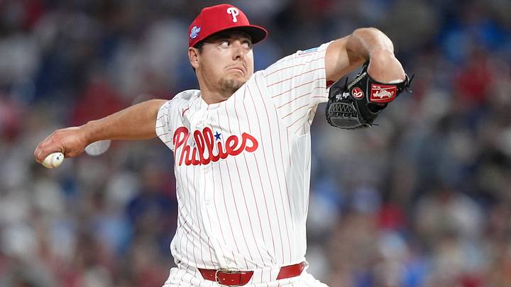 Apr 14, 2026; Philadelphia, Pennsylvania, USA; Philadelphia Phillies relief pitcher Brad Keller (40) throws a pitch against the Chicago Cubs in the sixth inning at Citizens Bank Park. Apr 14, 2026; Philadelphia, Pennsylvania, USA; Philadelphia Phillies relief pitcher Brad Keller (40) throws a pitch against the Chicago Cubs in the sixth inning at Citizens Bank Park.