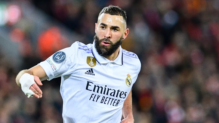 Karim Benzema a marqué un doublé lors de la victoire 5-2 du Real Madrid face à Liverpool