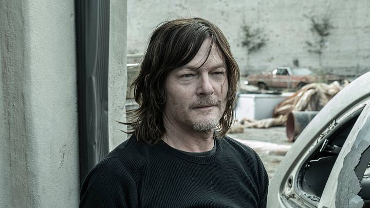 Norman Reedus as Daryl Dixon - The Walking Dead _ Season 11, Episode 17 - Photo Credit: Jace Downs/AMC Norman Reedus as Daryl Dixon - The Walking Dead _ Season 11, Episode 17 - Photo Credit: Jace Downs/AMC