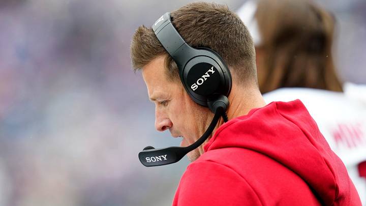 Arizona Cardinals head coach Mike LaFleur is shown on the sideline during the first quarter against the New York Giants on Oct. 4, 2026, in East Rutherford, New Jersey. Arizona Cardinals head coach Mike LaFleur is shown on the sideline during the first quarter against the New York Giants on Oct. 4, 2026, in East Rutherford, New Jersey.